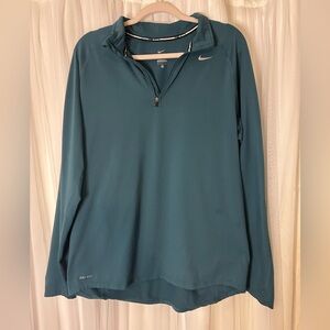 Nike Teal Dri-FIT Running Pullover
